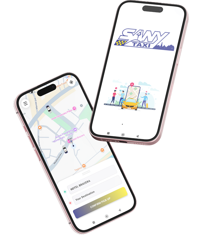 Sany Taxi aplikacija na iPhone uređaju